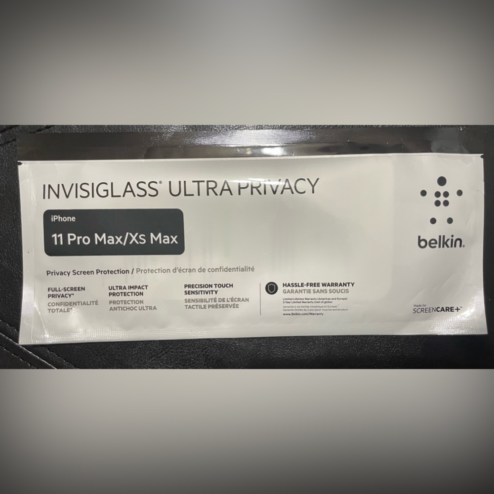 Apple iPhone 11Pro / Xs Max Belkin privacy screen